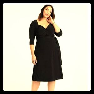 Kiyonna Sweetheart Wrap Dress Plus Size